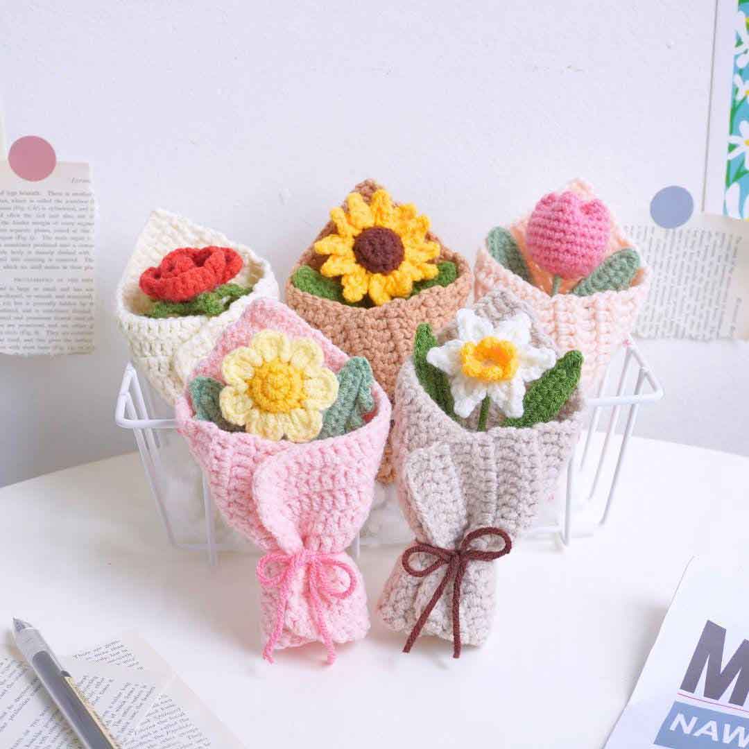 Radiant Floral Bouquets Crochet Patterns Bundle