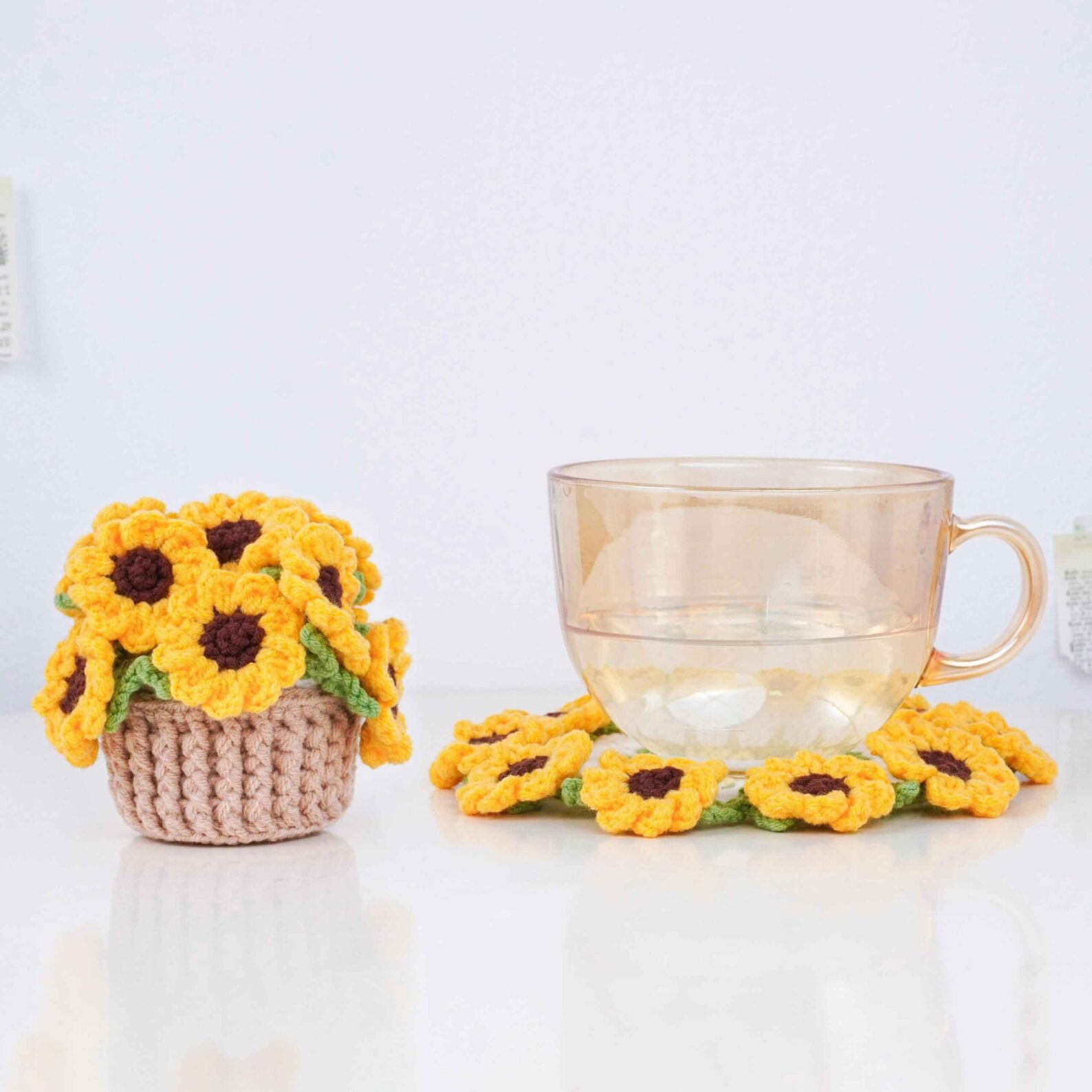 Sunflower Coaster Crochet Pattern