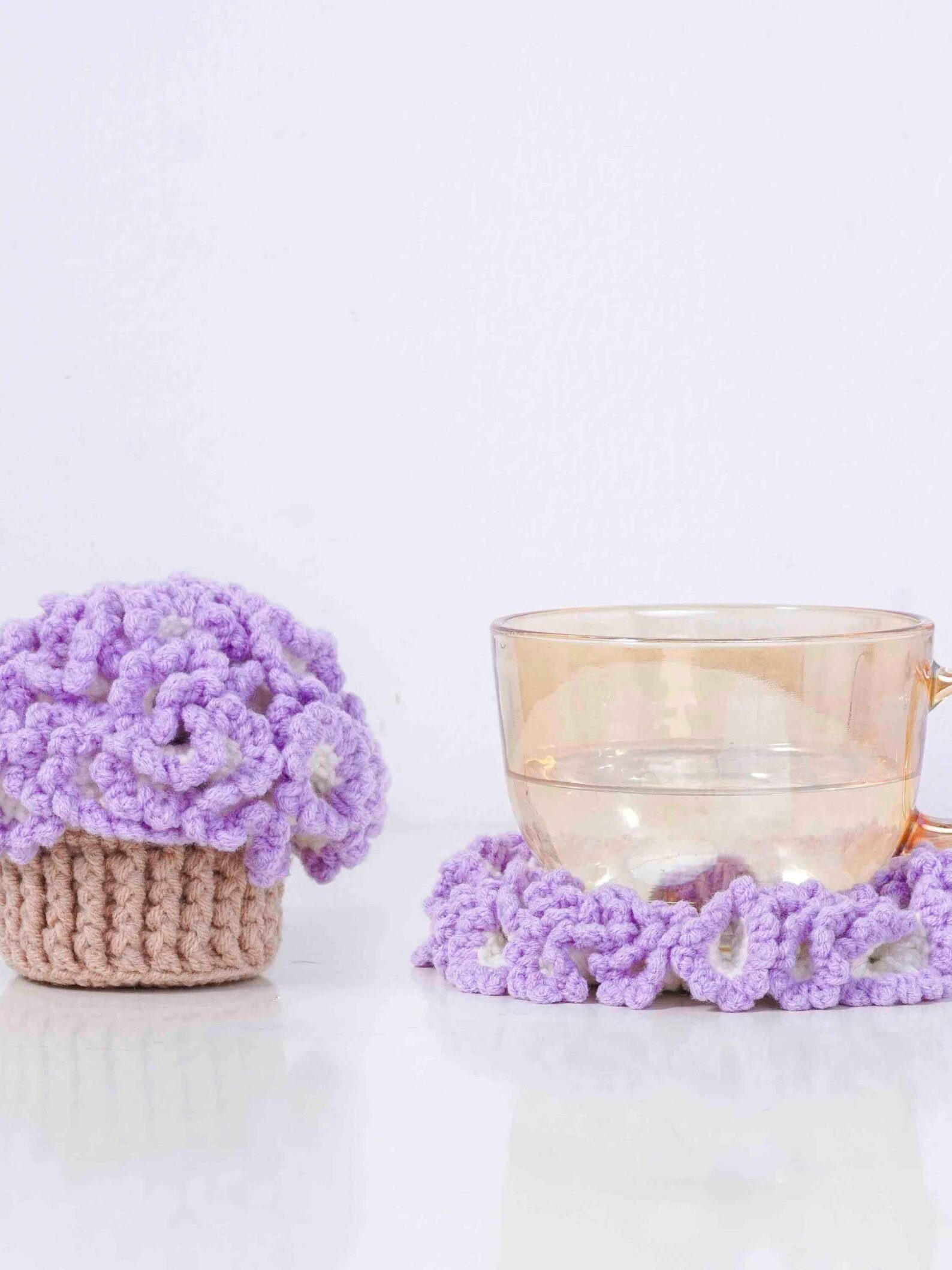 Carnation Coaster Pot Crochet Pattern