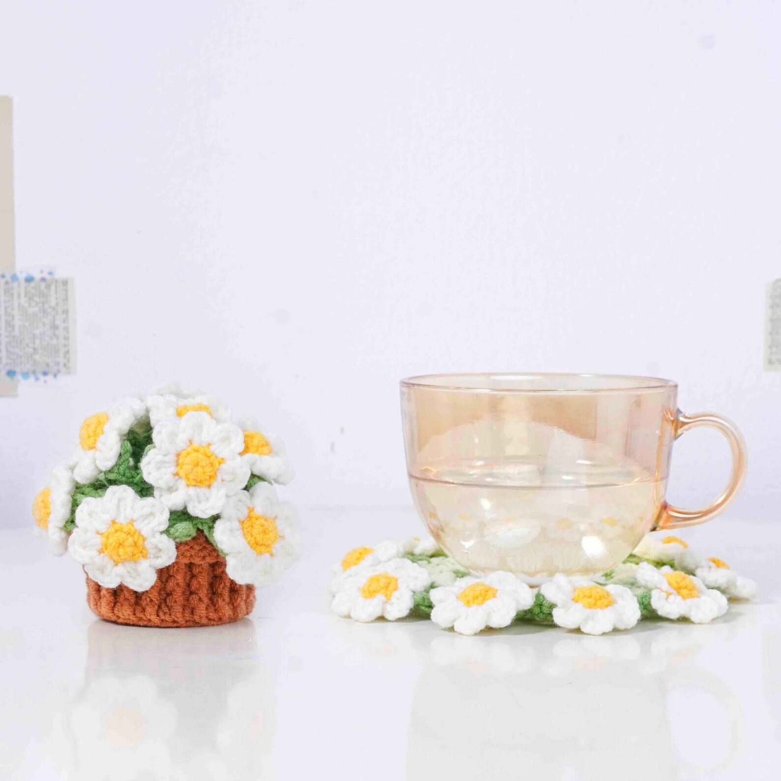 Daisy Flower Coaster Crochet Pattern