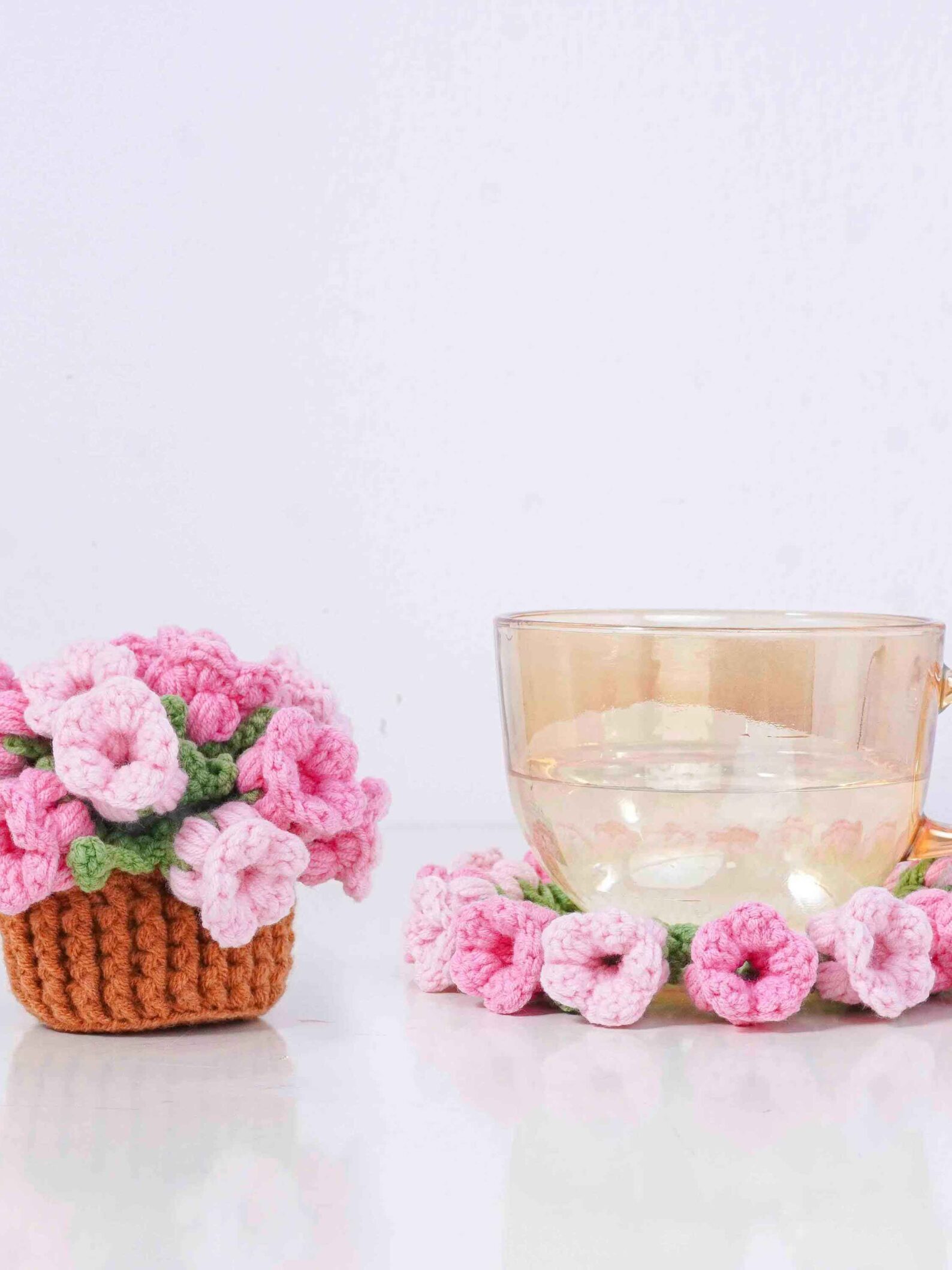 Bellflowers Coaster Pot Crochet Pattern