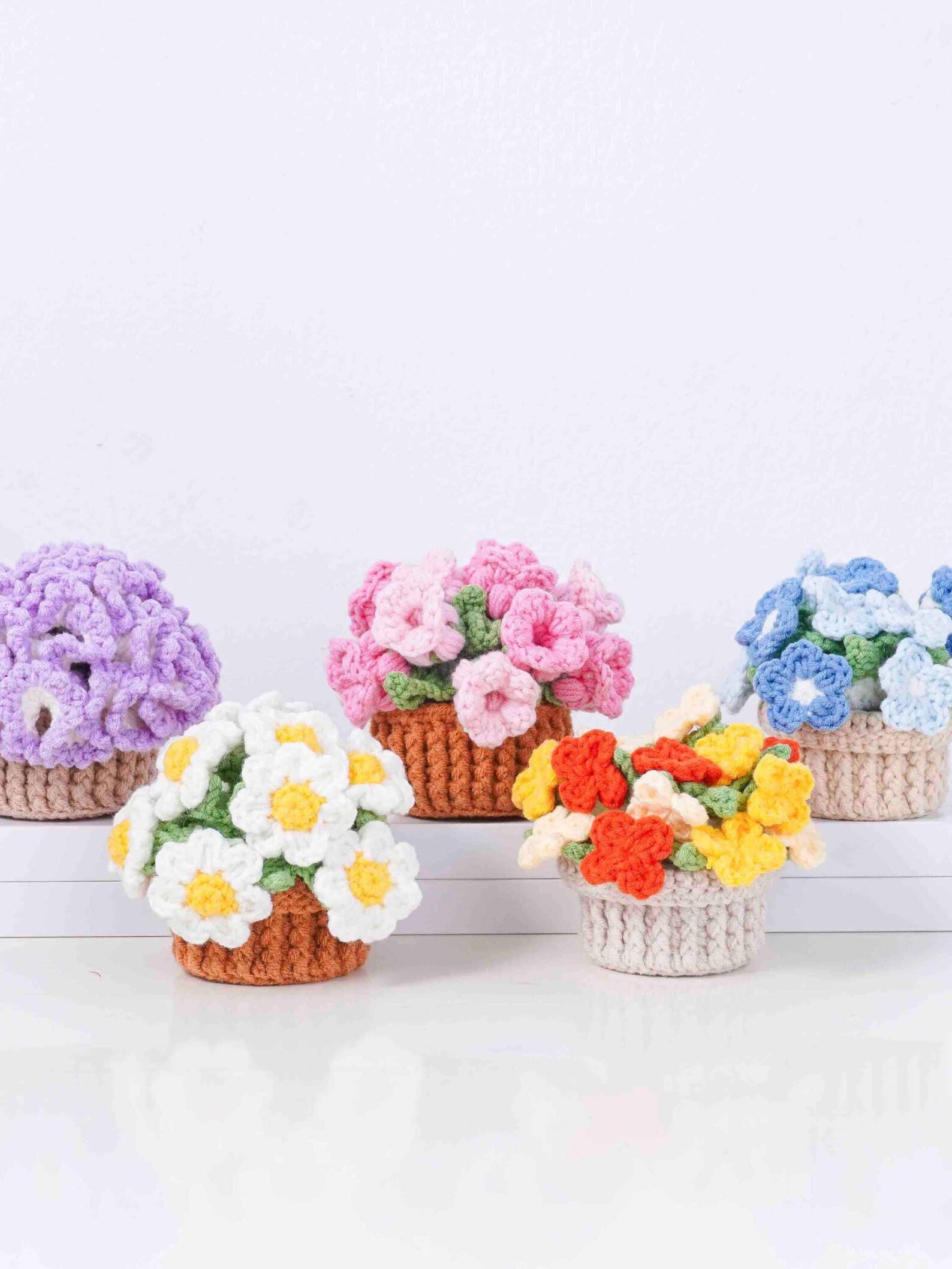 Bloomy Coaster Pot Crochet Patterns Bundle