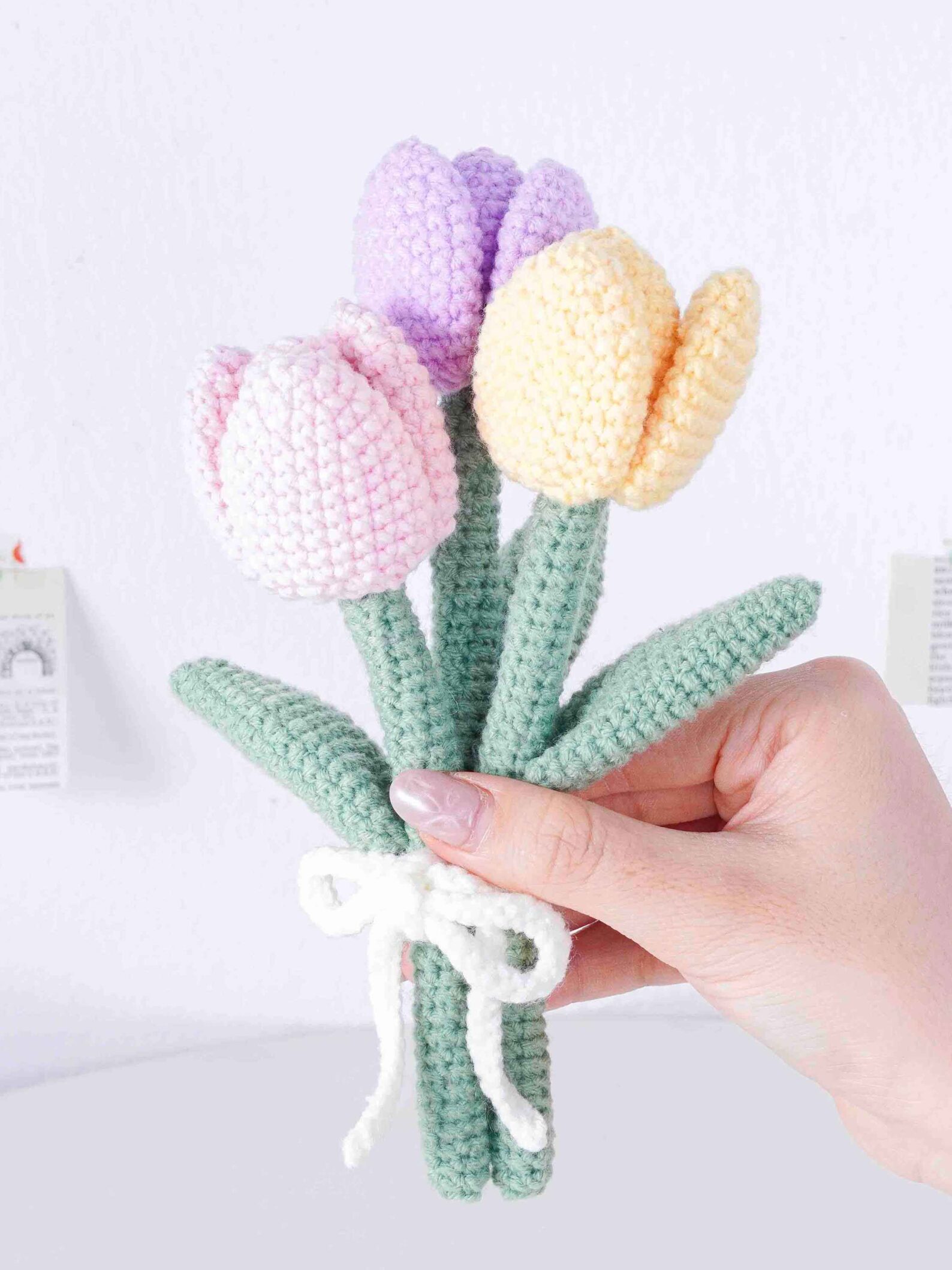 Colorful Tulip Flower Crochet Pattern