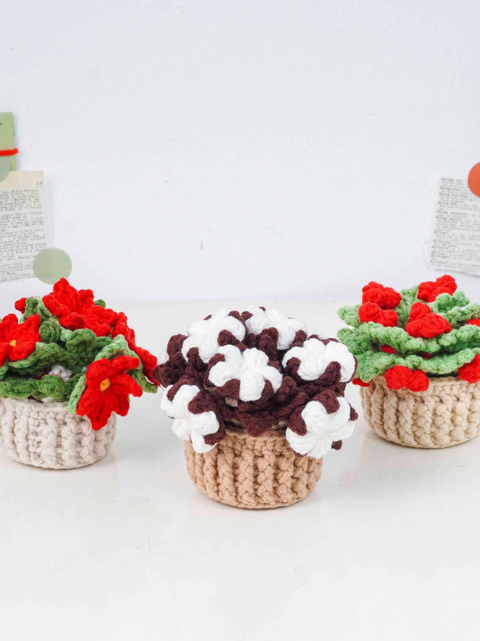 Holiday Bloom Coasters Crochet Patterns Bundle