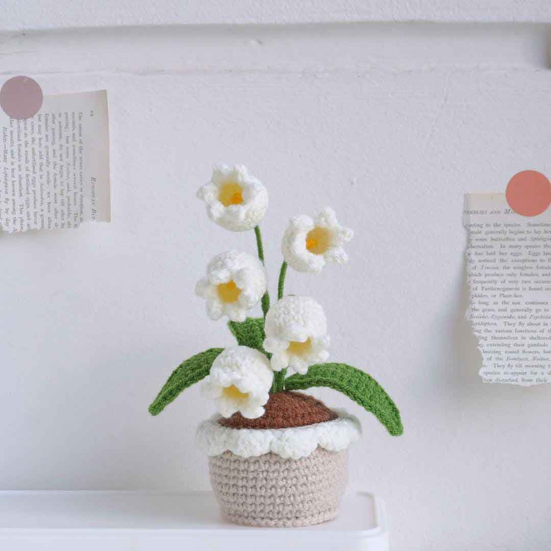 Lily Of The Valley Pot Crochet Pattern