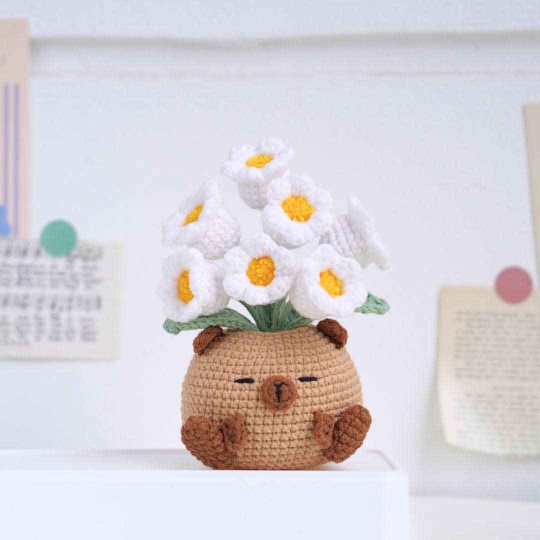 Lily Of The Valley Capybara Crochet Pattern
