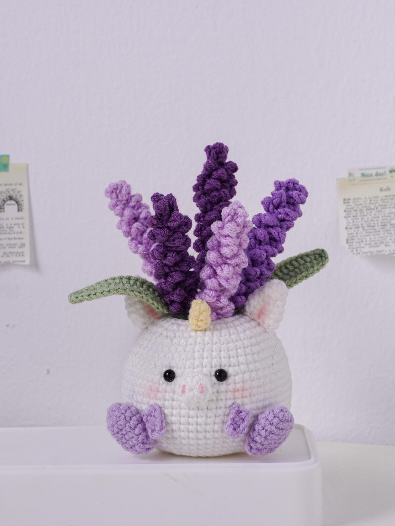 Lavender Unicorn Pot Crochet Pattern